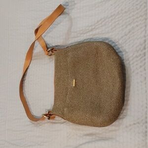 Eric Javits raffia crossbody bag.